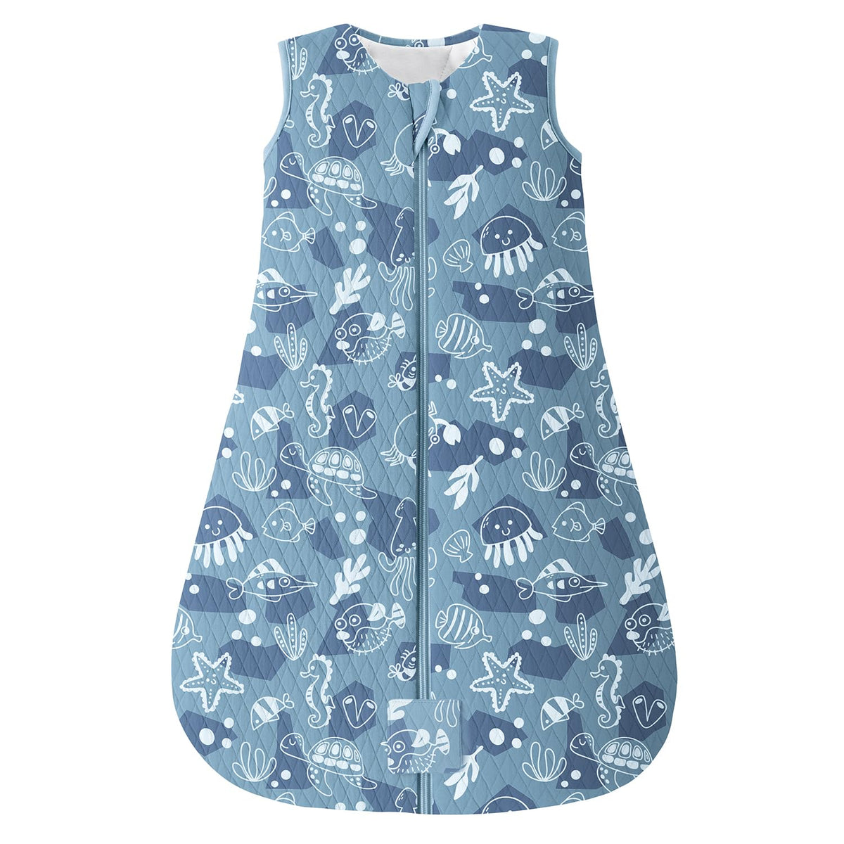 Yoofoss Babyschlafsack Winter Baumwolle 2.5 Tog 67cm 0-6 Monate Meeresblau warm
